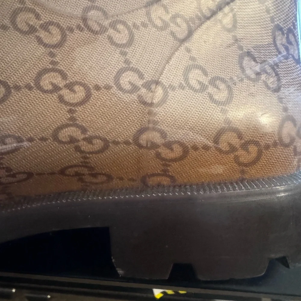 Gucci Monogram Rain Boots EUC - Picture 4 of 8